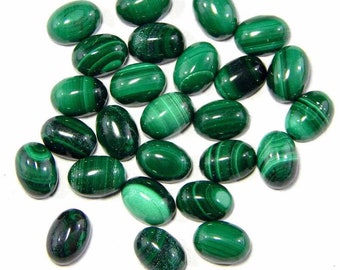 Malachite Cabochon For Make Jewellry Loose Gemstone Malachite Cab Weight 69.5 Carat . Natural Gemstone Natural Malachite Green Stone