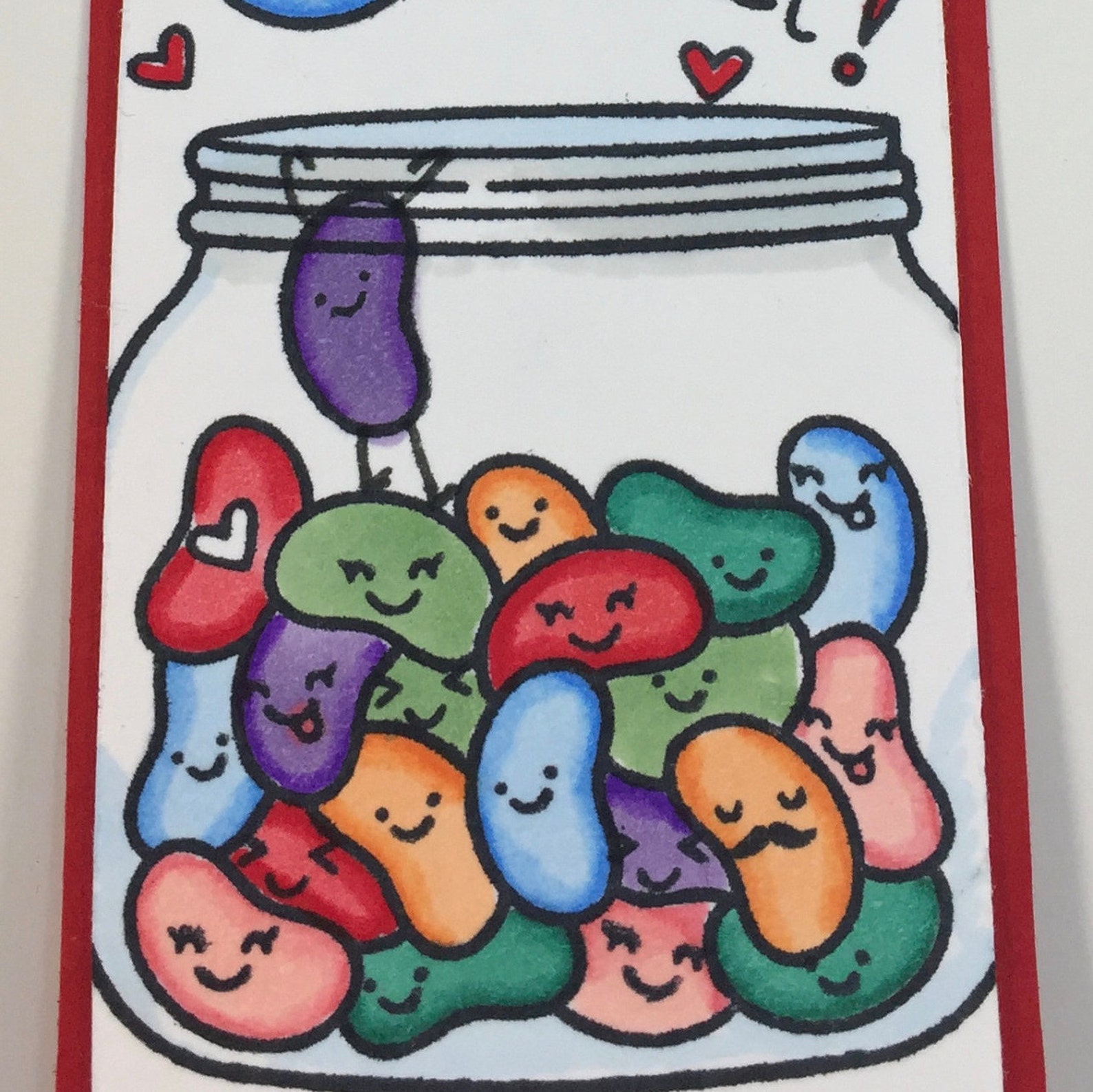 BOOKMARK How You BEAN Funny Jelly Beans Lawn Fawn Stamps Etsy