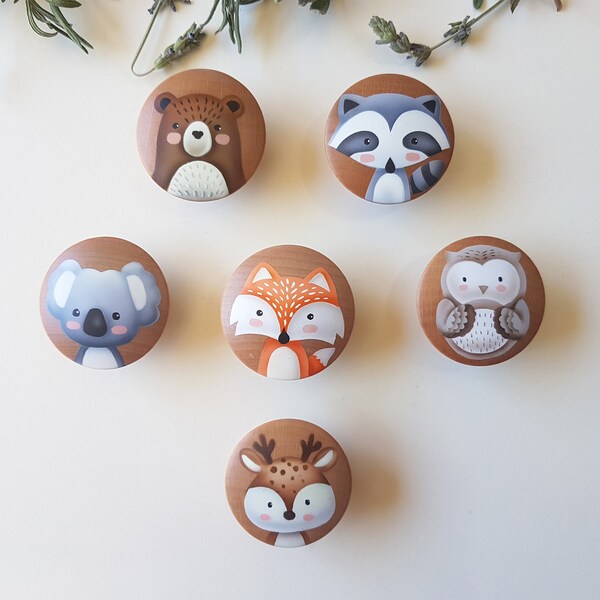Animal Knobs Etsy