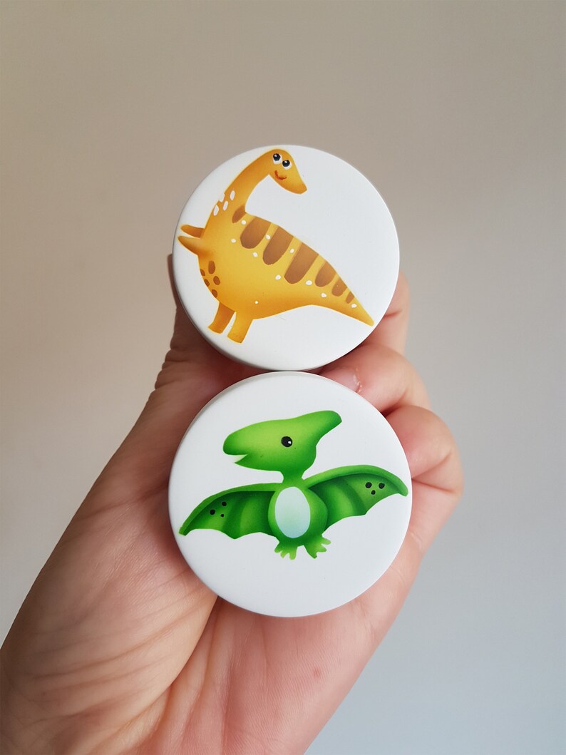 Dinosaur Knobs Nursery Drawer Pulls Wood Knobs Hand Etsy
