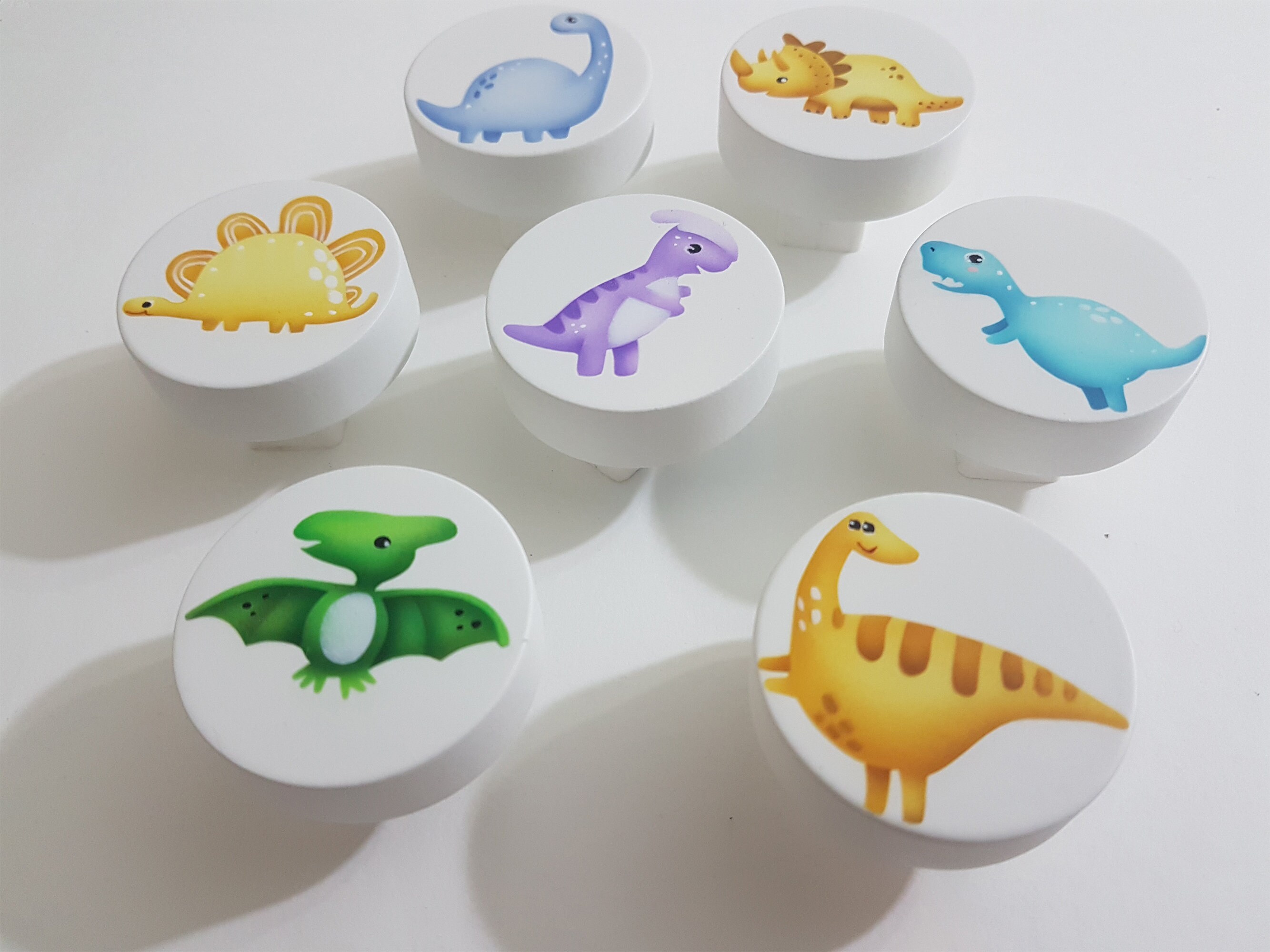 Dinosaur Knobs Nursery Drawer Pulls Wood Knobs Hand Etsy