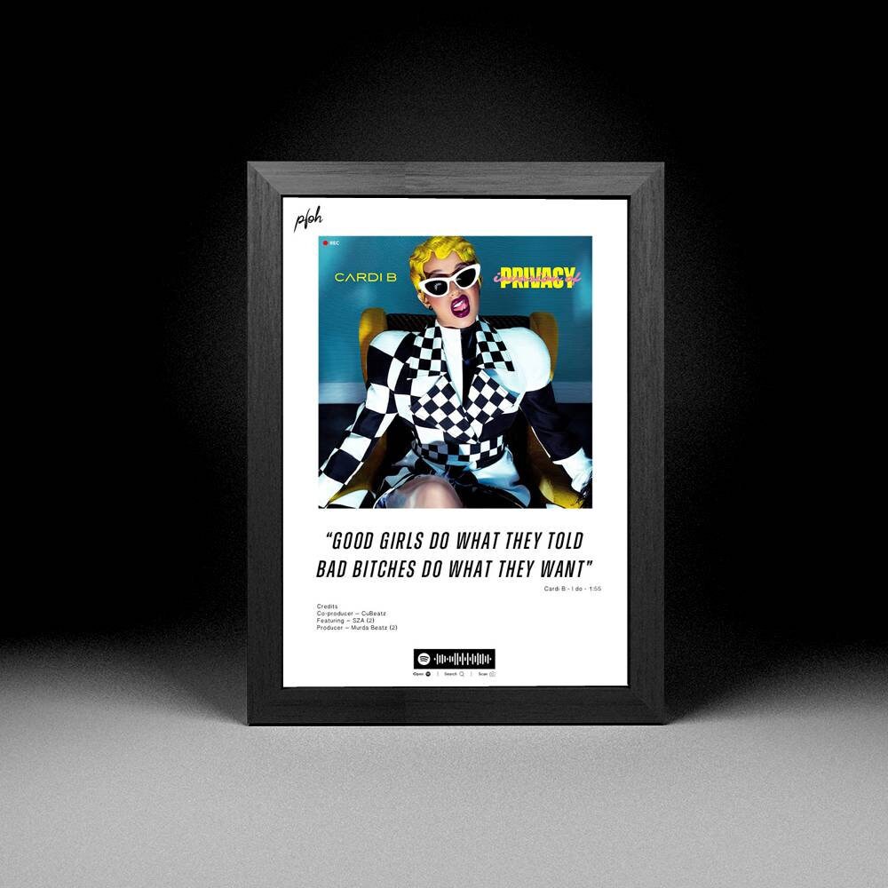 Cardi B Lyrics - Etsy Denmark