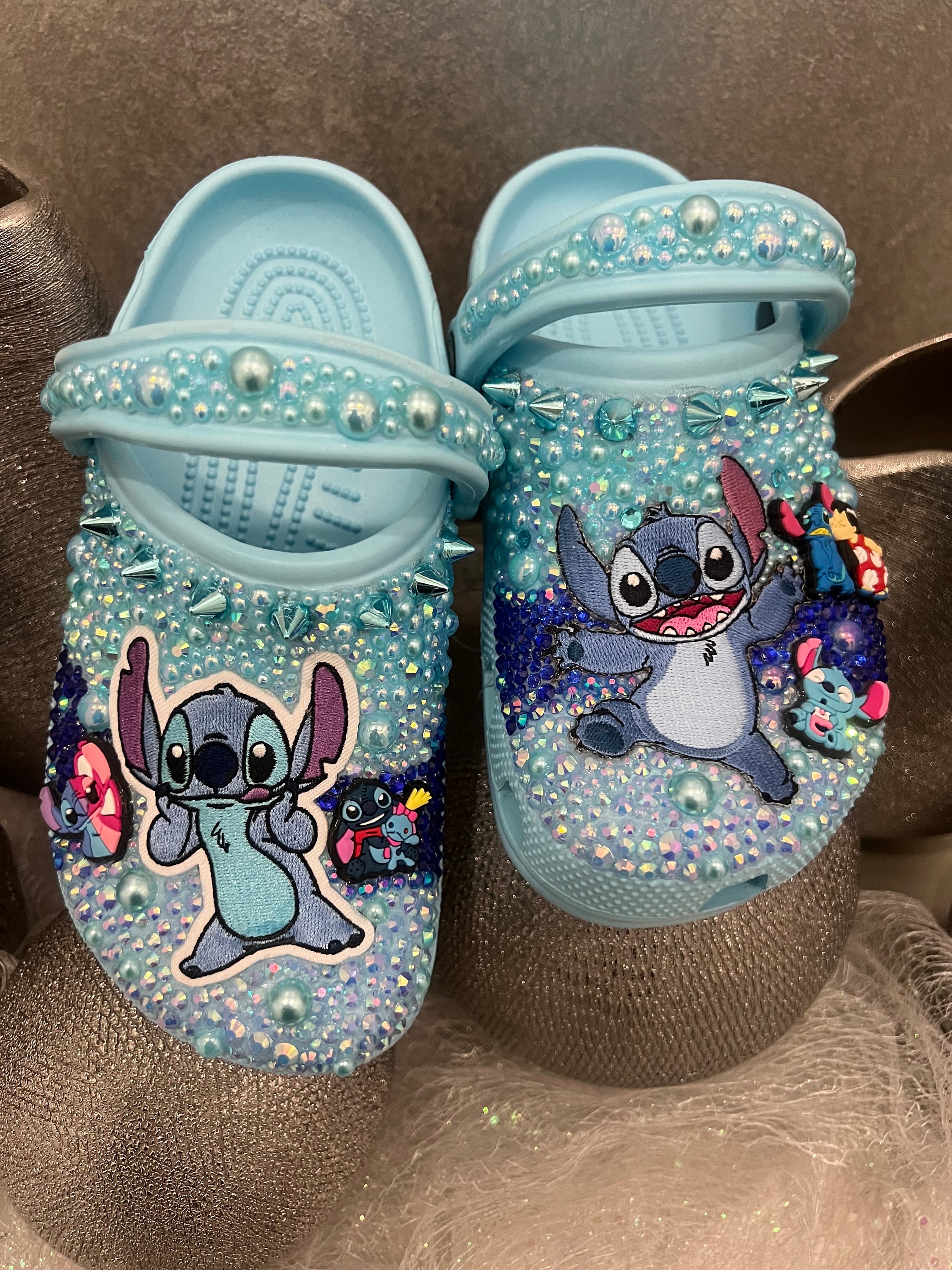 Personalized Cute Baby Stitch And Angel Crocs - CrocsBox