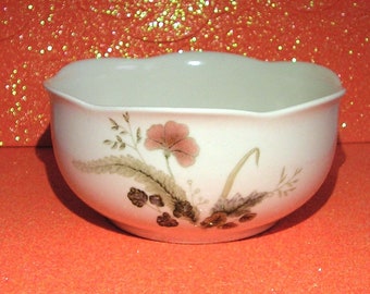 Vintage Mikasa Nature's Gallery Wild Honey Pattern Stoneware Dessert Bowl Japan