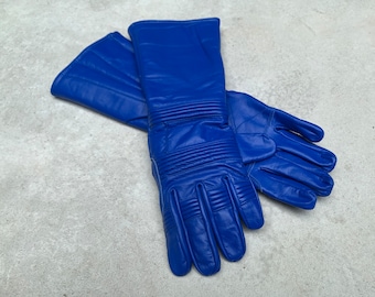 Guantes de murciélago para cosplay - Guantes de Michael Keaton Returns 1992 AZULES
