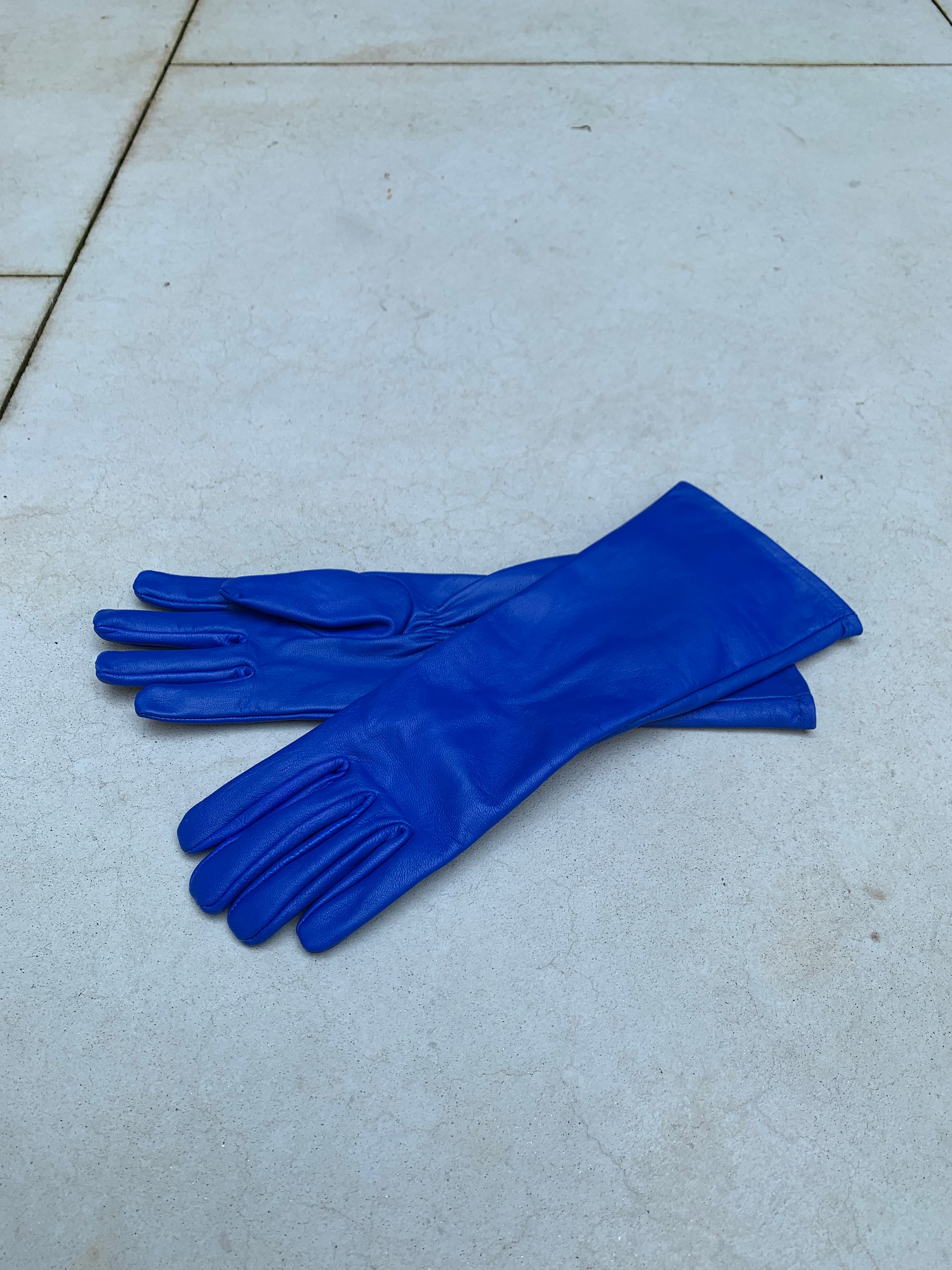 Blue superhero gloves clearance