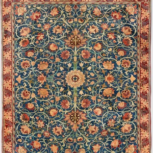 THROW BLANKET Holland Park Carpet by William Morris 1834-1896 Soft Cozy Comfort Vintage Allover Persian Moroccan Rug Pattern Hygge Design