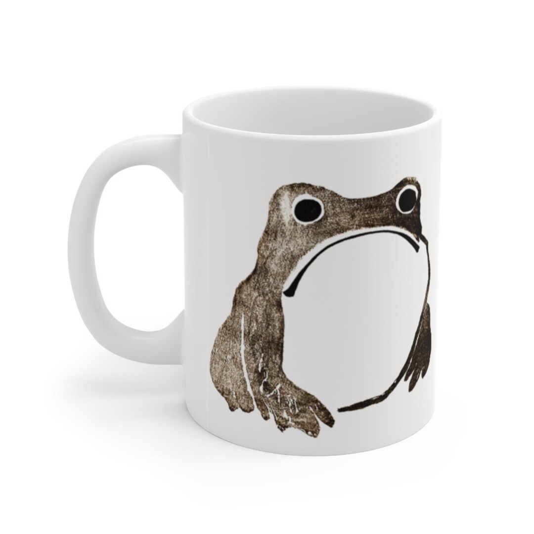 Unimpressed Frog Meika Gafu by Matsumoto Hoji 1814 Vintage Sad Unhappy ...