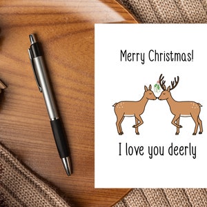 Carte de Noël cerf