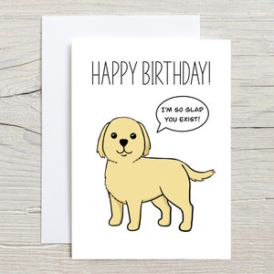 Carte d'anniversaire pour chien écologique