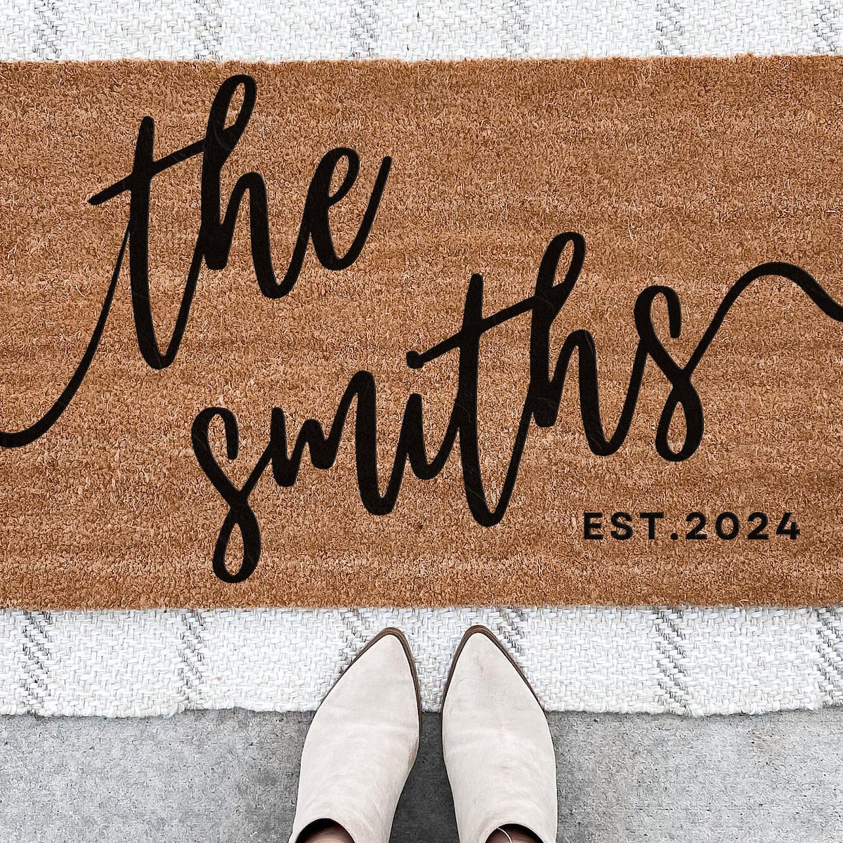 Wedding Gift for Couples, Custom Welcome Door Mat With Family Name, Housewarming Gift Home Decor, Personalized Doormat W/ Anti-slip Backing - Etsy