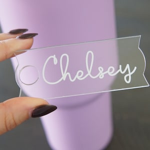 Stanley Name Plate, Stanley Cup Accessories, Stanley Name Plate 40 Oz, Personalized Name Tag For Tumblers, Christmas Gift, Gifts For Her
