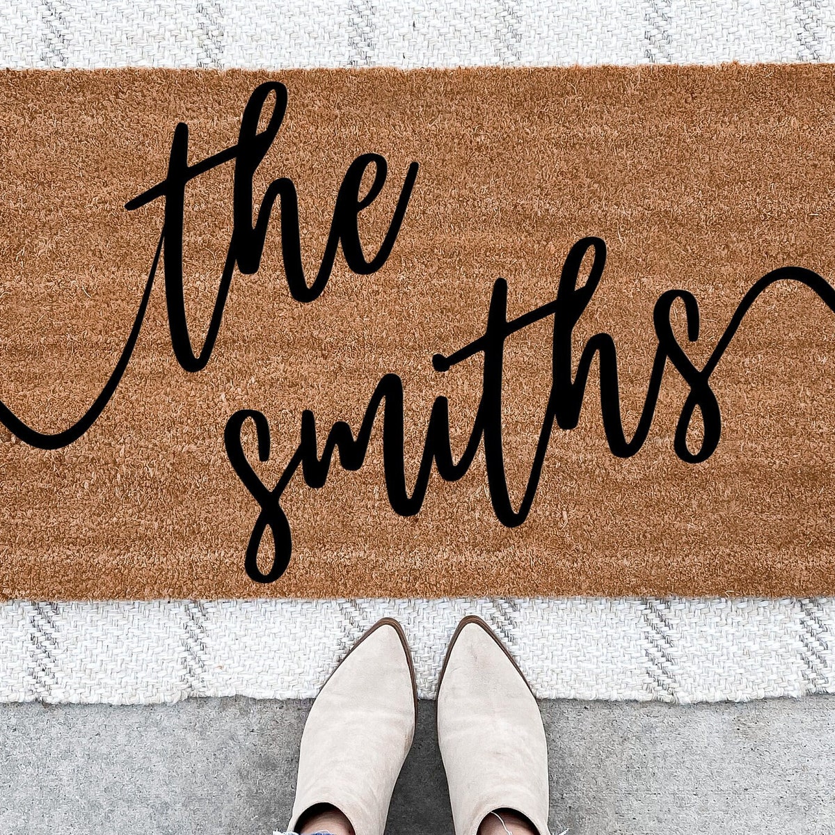 Custom Welcome Doormat W/ Anti-Slip Backing - Etsy