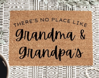 Personalized Grandma & Grandpa's Doormat: Recycled Coir, Durable Print