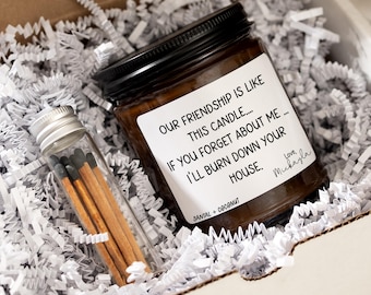 Long Distance Gift, Funny Friendship Candle, Best Friend Gift