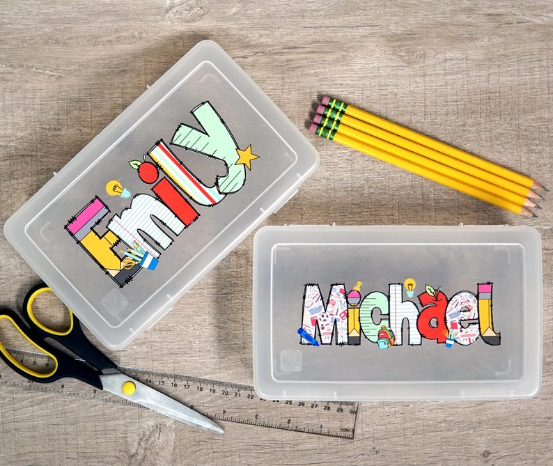 personalized pencil box for kids back to school