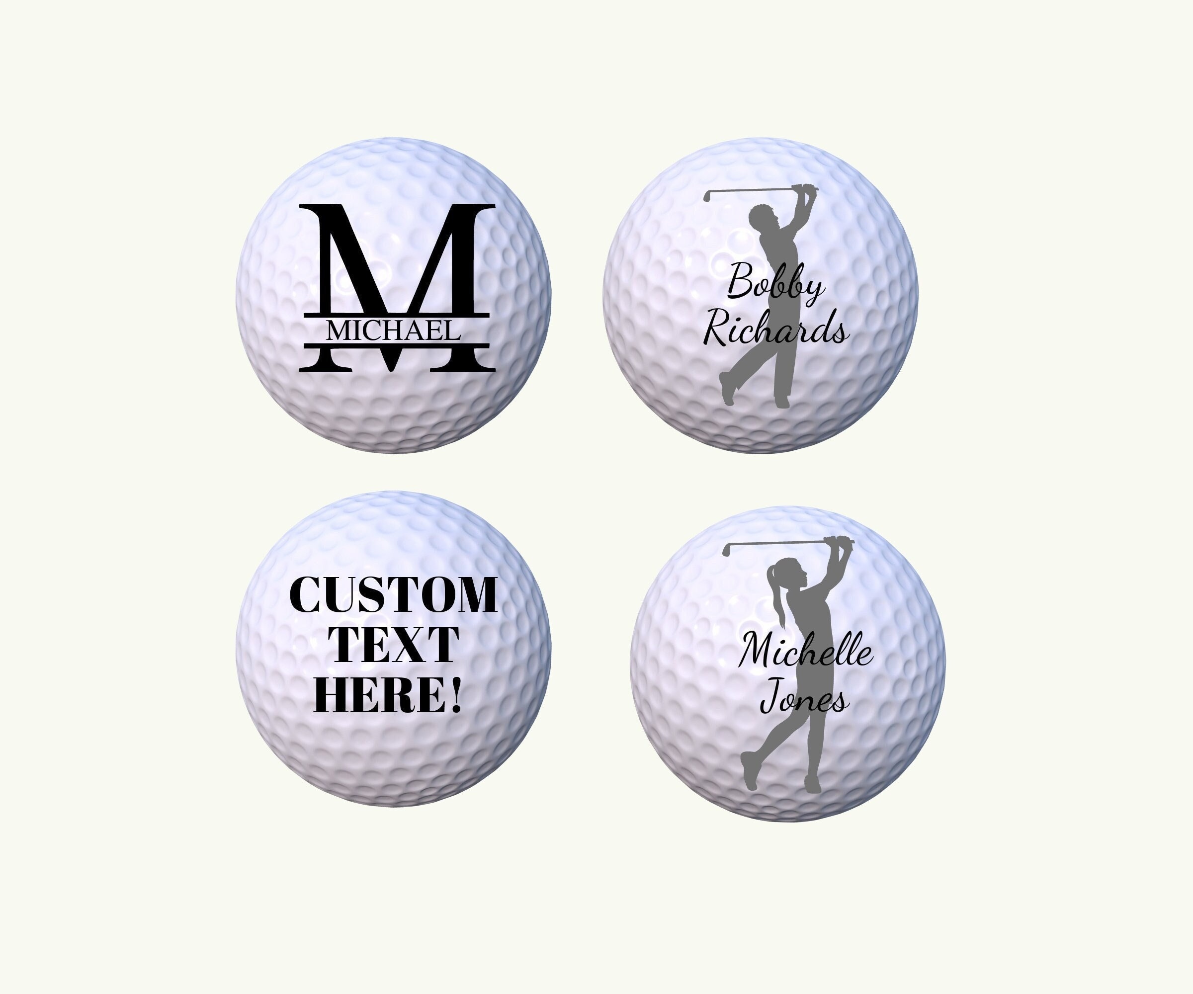 Funny Golf Ball Personalized Golf Ball Color Printed Golf Etsy