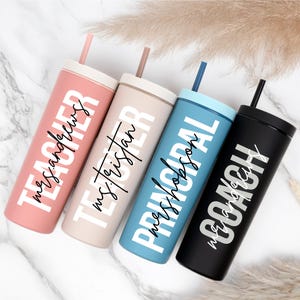 Teacher Tumbler Personalized, Bulk Teacher Gifts, Principal Gift, Coach Gift, Preschool, Teacher Appreciation, End Of Year Teacher Gift 2025