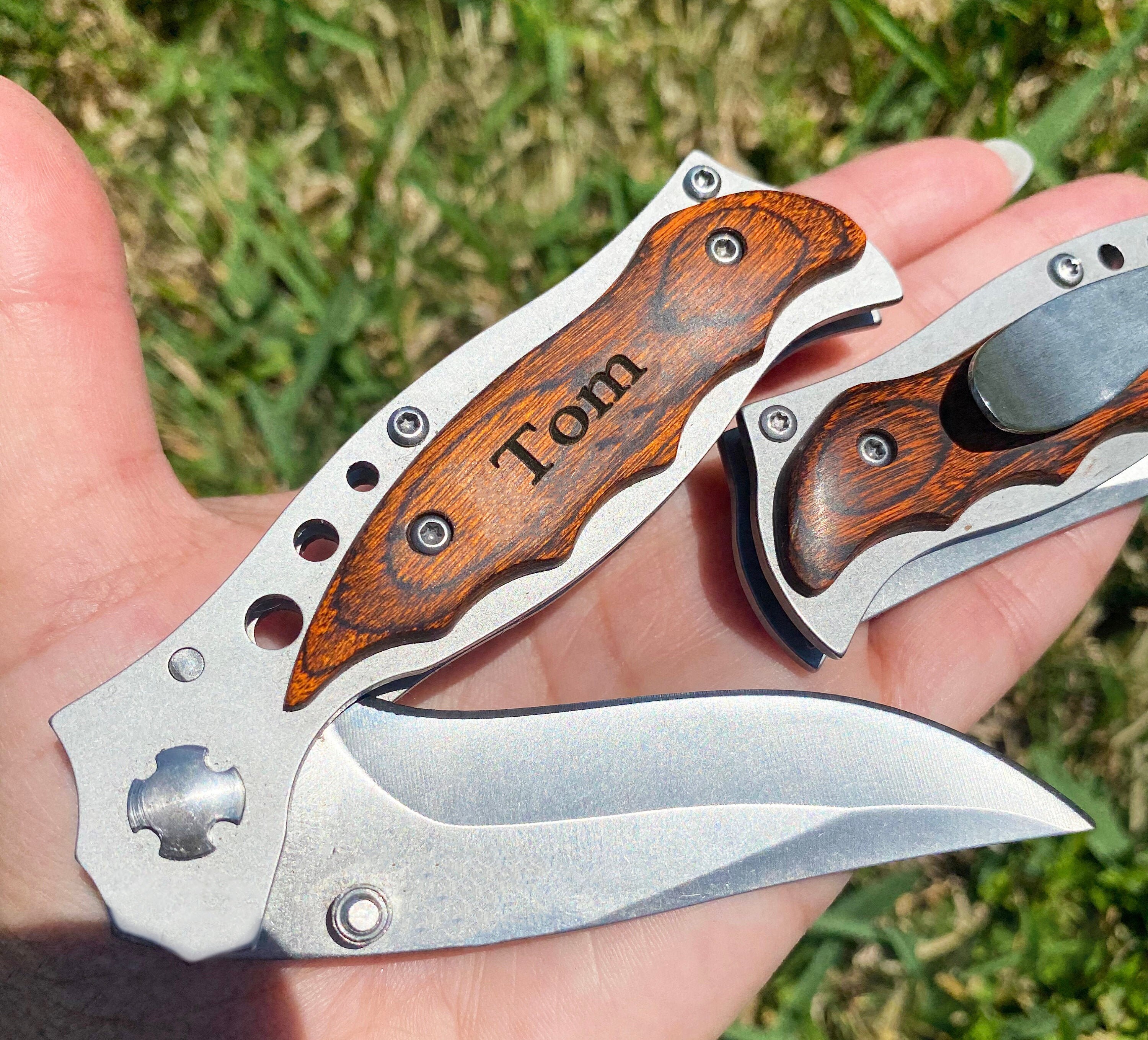 Fathers Day Gifts For Dad Pocket Knife Dads Fathers Day Gift Etsy