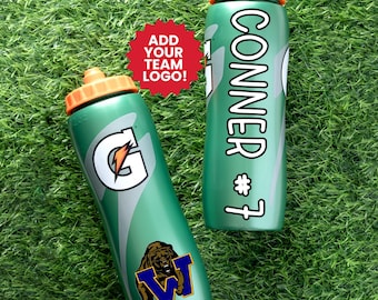 Gourde de sport Gatorade® personnalisée avec nom, logo d'équipe personnalisé, joueur de volley-ball, cadeau de football