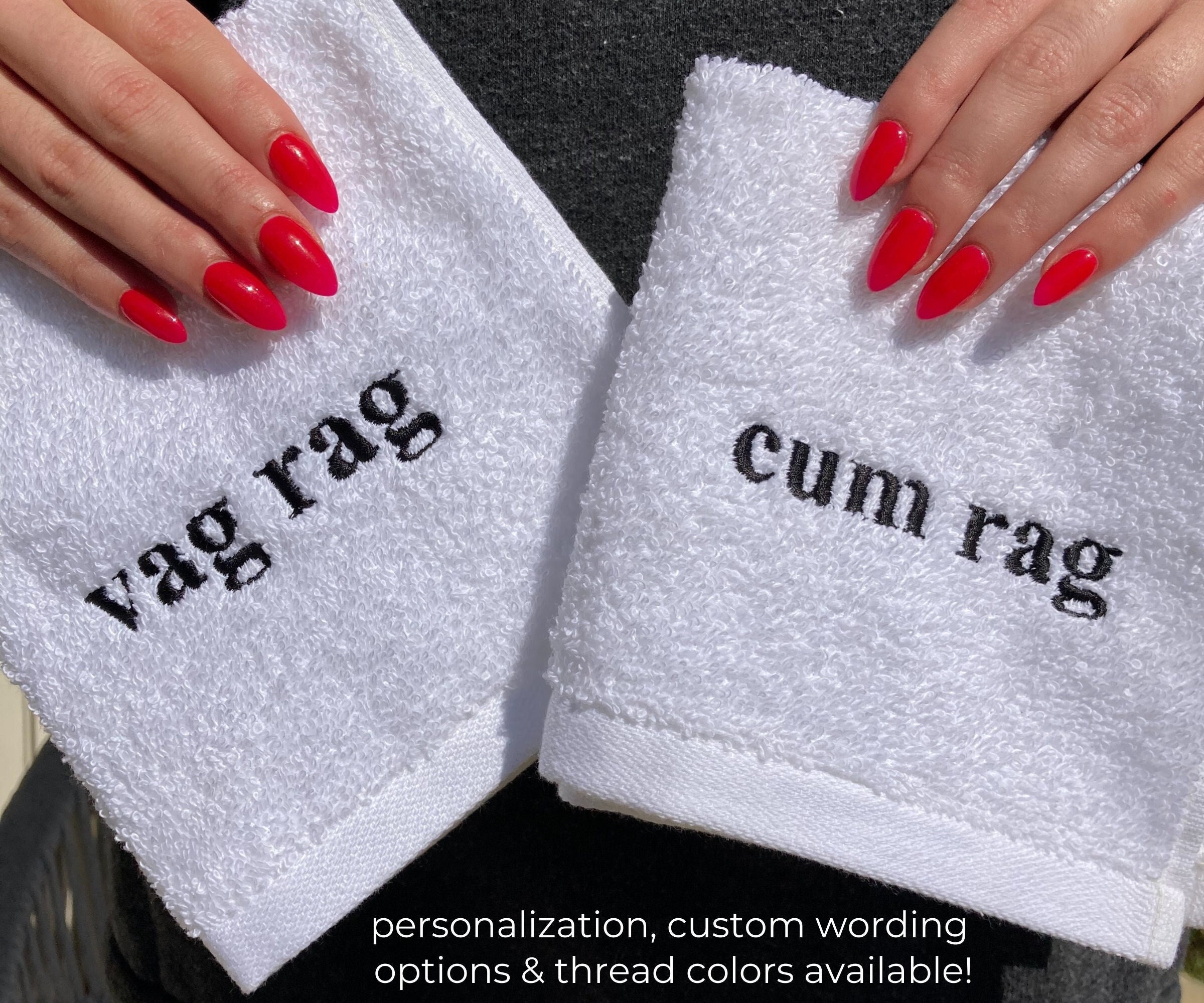 Cum Rag Embroidered Towel
