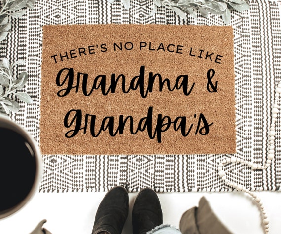 Personalized Grandma & Grandpa's Doormat: Recycled Coir, Durable Print