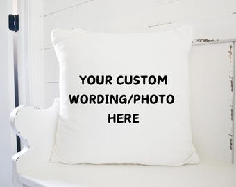 Custom Wording Pillow Case Cover
