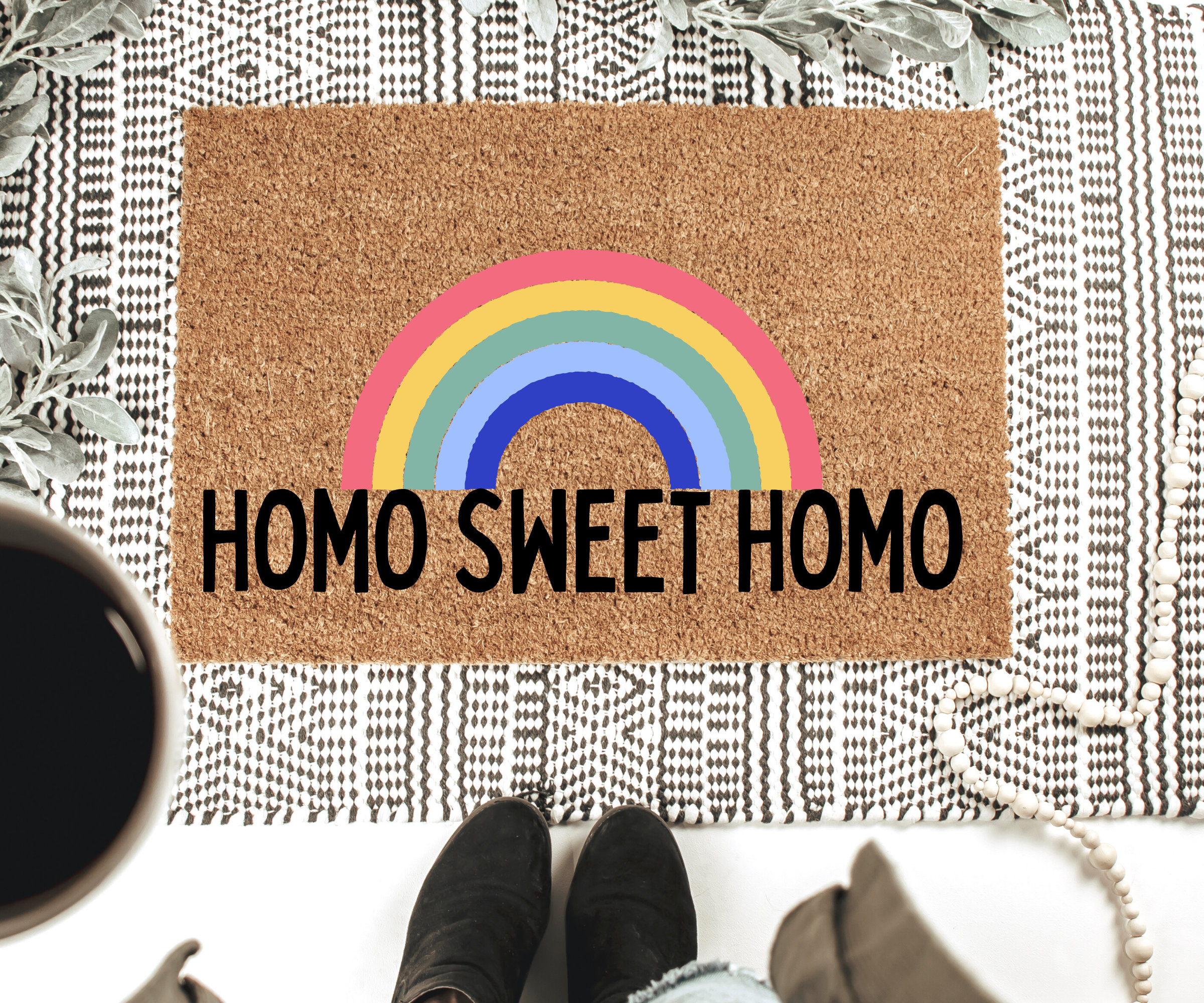 Welcome Homos Rug Homo Sweet Homo Doormat: Funny Gay Pride Welcome Mat - Etsy