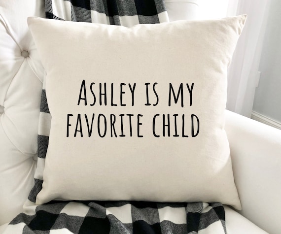 Funny Custom Pillow Cover Gift from Child, Personalized Christmas Stocking Filler Gag