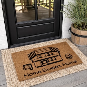 Home Sweet Home, Video Game Doormat, Funny Doormat, Gamer Doormat, Gamer Gift, Cute Doormat, Poke Doormat, Housewarming Gift, Gaming Gift