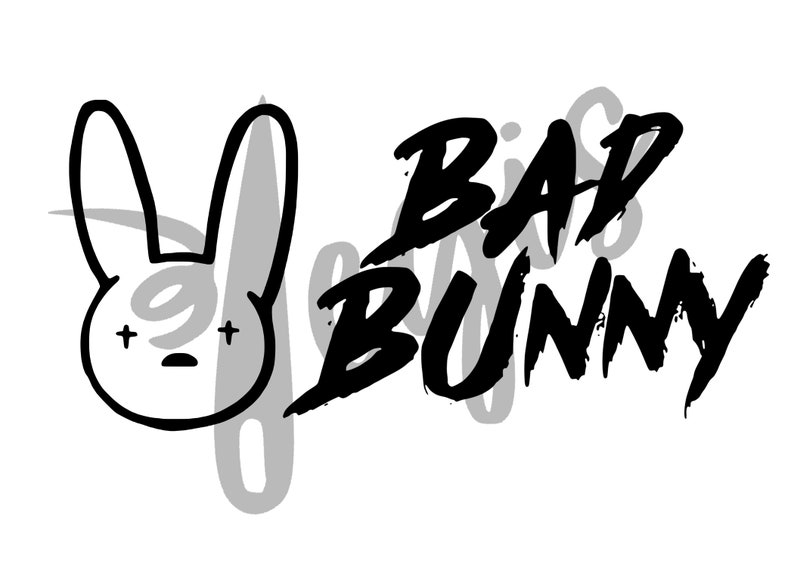 Bad Bunny Logo SVG and PNG Etsy