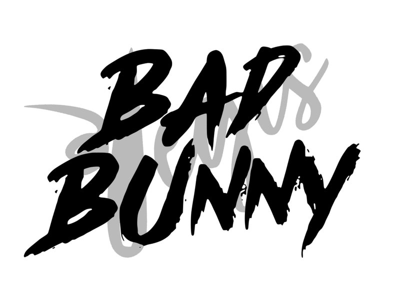 Bad Bunny Logo SVG and PNG Etsy