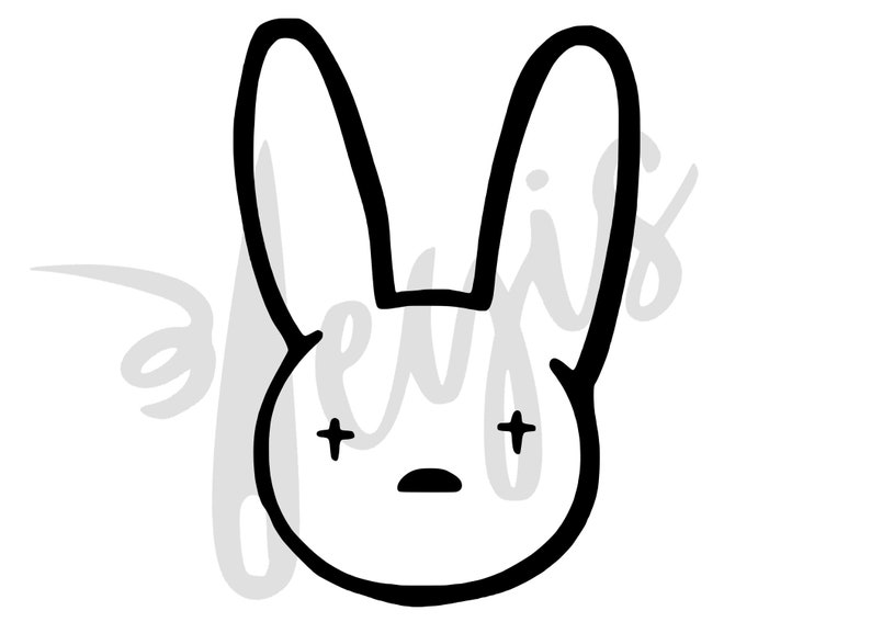 Bad Bunny Logo SVG and PNG Etsy