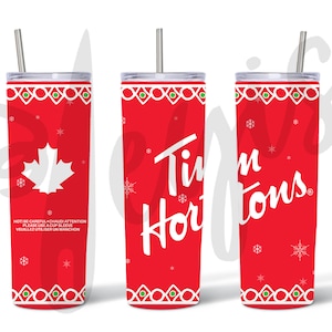 Tim Hortons Sublimation Christmas Tumbler Wrap