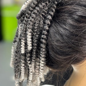 Scrunchie corkscrew curl