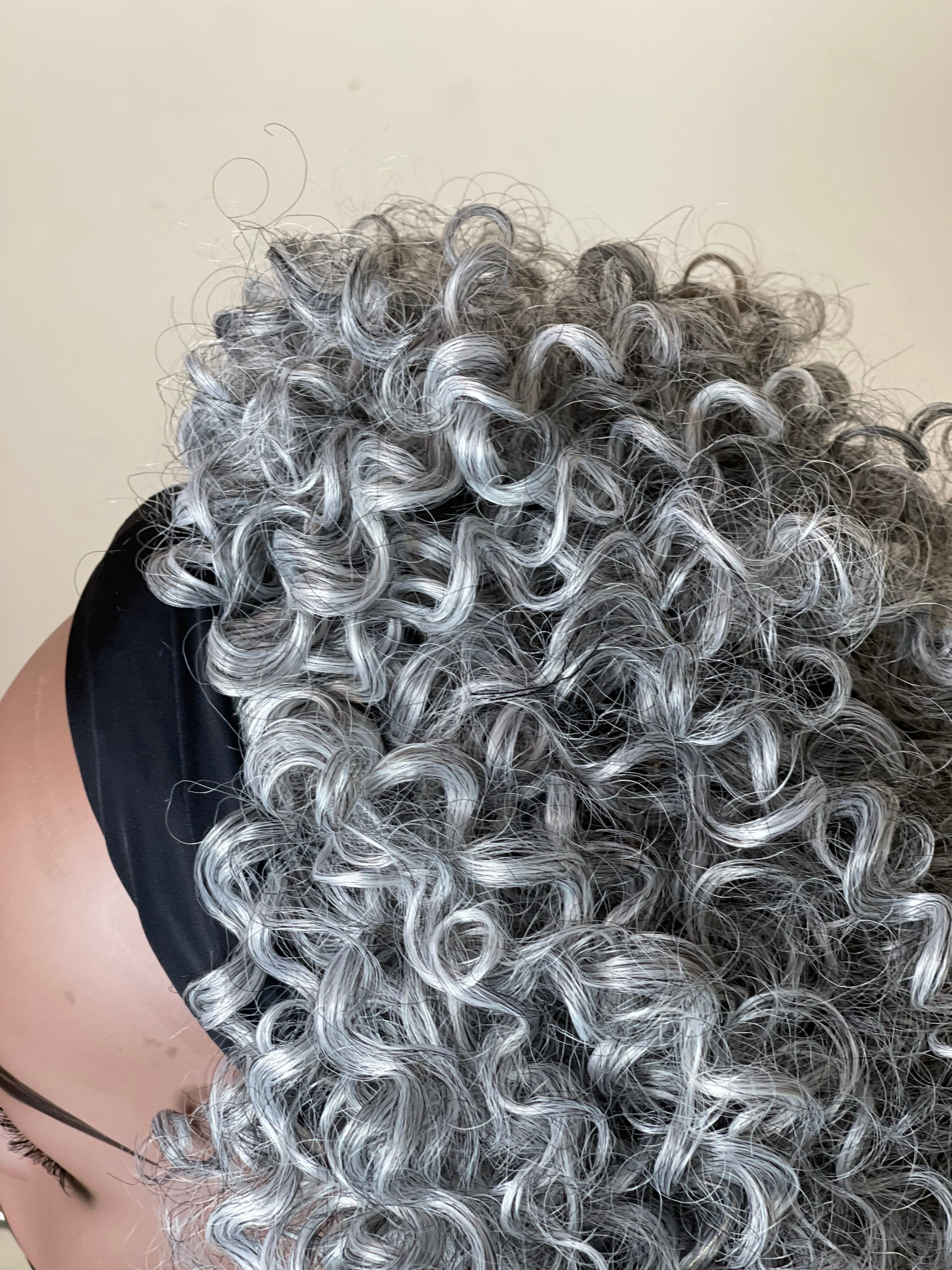 Full Deep Gray Headband Wig - Etsy