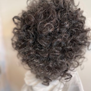 Human hair headband wig BIG CURL