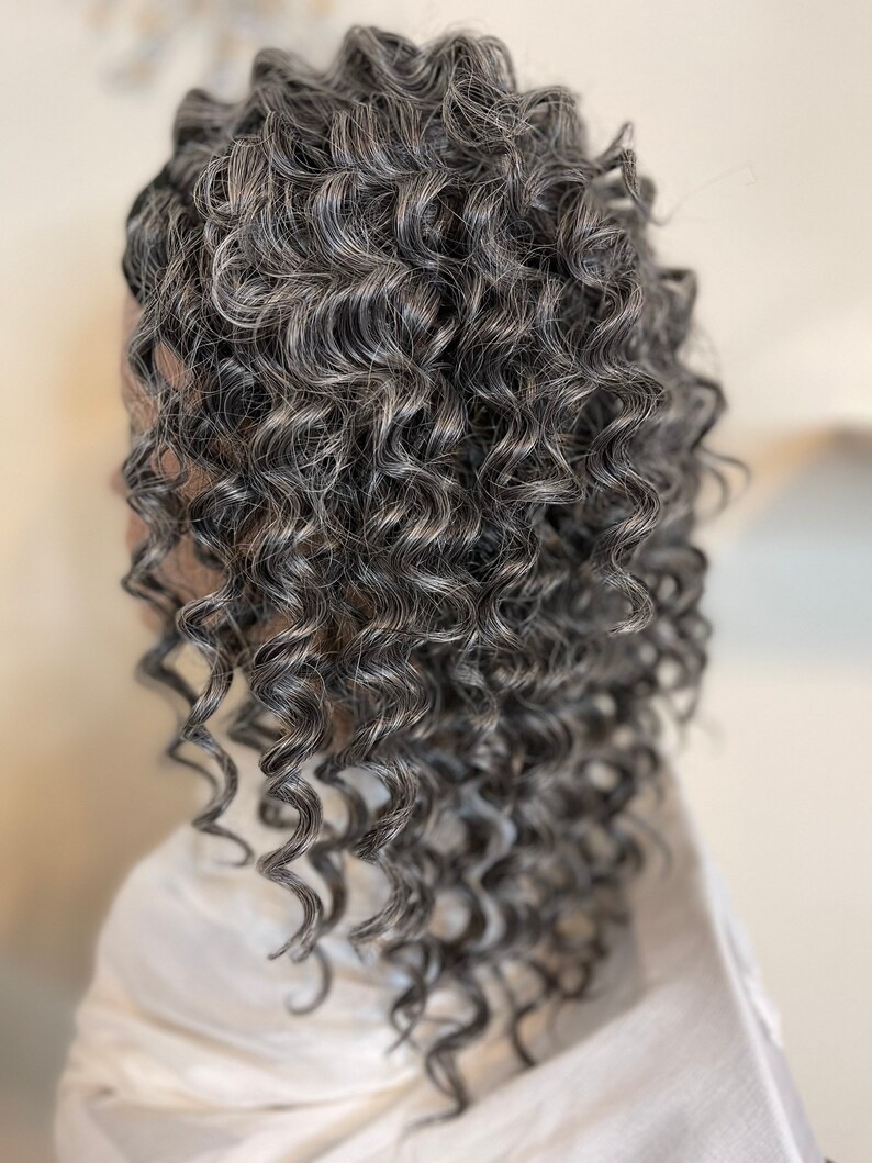 New Soft Wave Salt and Pepper Headband Wig Etsy Canada
