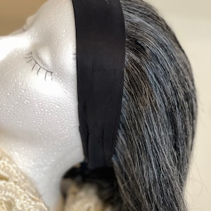 10” 34 gray headband wig