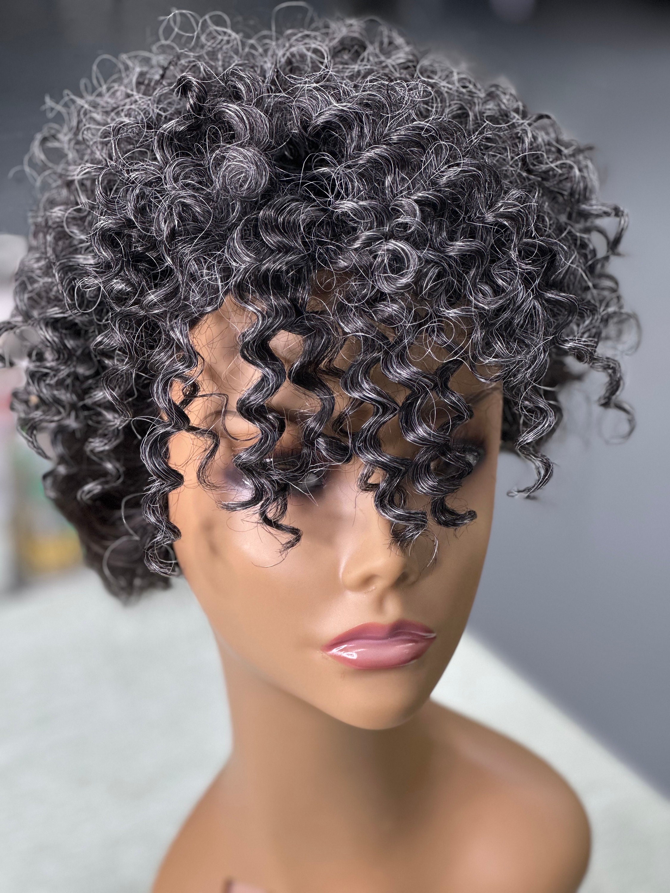 gray 34 soft curl Topper