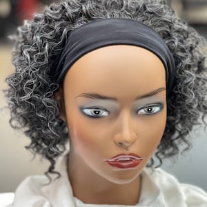 Soft wave 34 gray wig