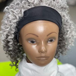 Ombré Brown gray headband wig