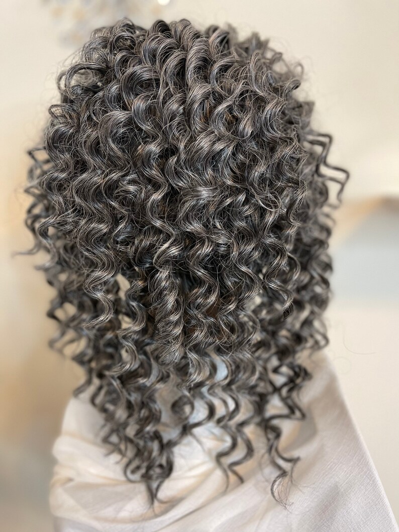 New Soft Wave Salt and Pepper Headband Wig Etsy Canada