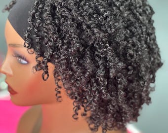 Tiny two strand headband wig in 1