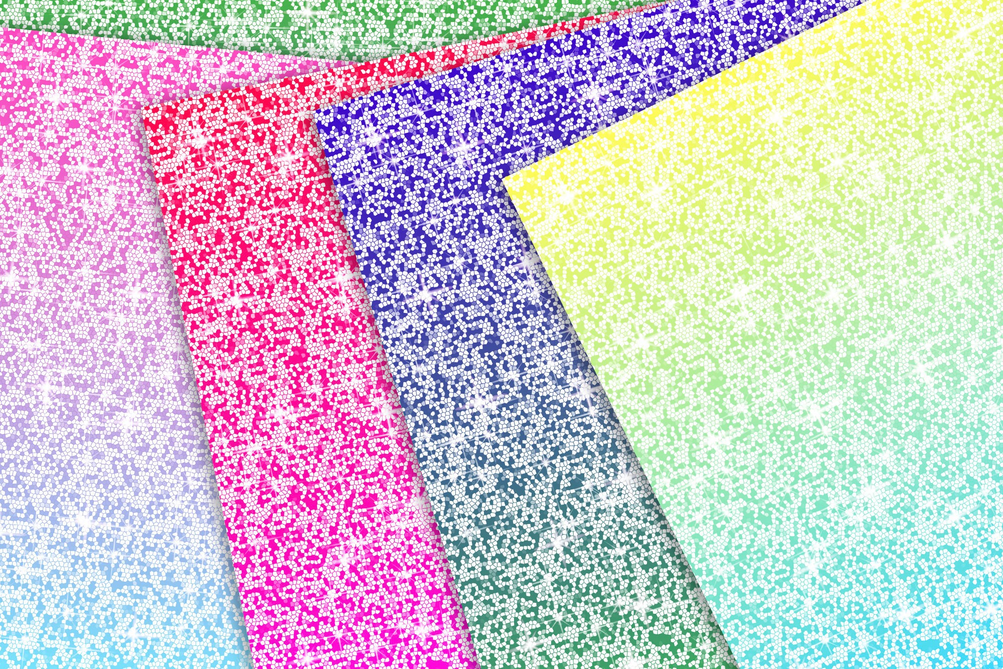 36 Gradient Rainbow Glitter Digital Paper Rainbow Glitter Digital Paper ...