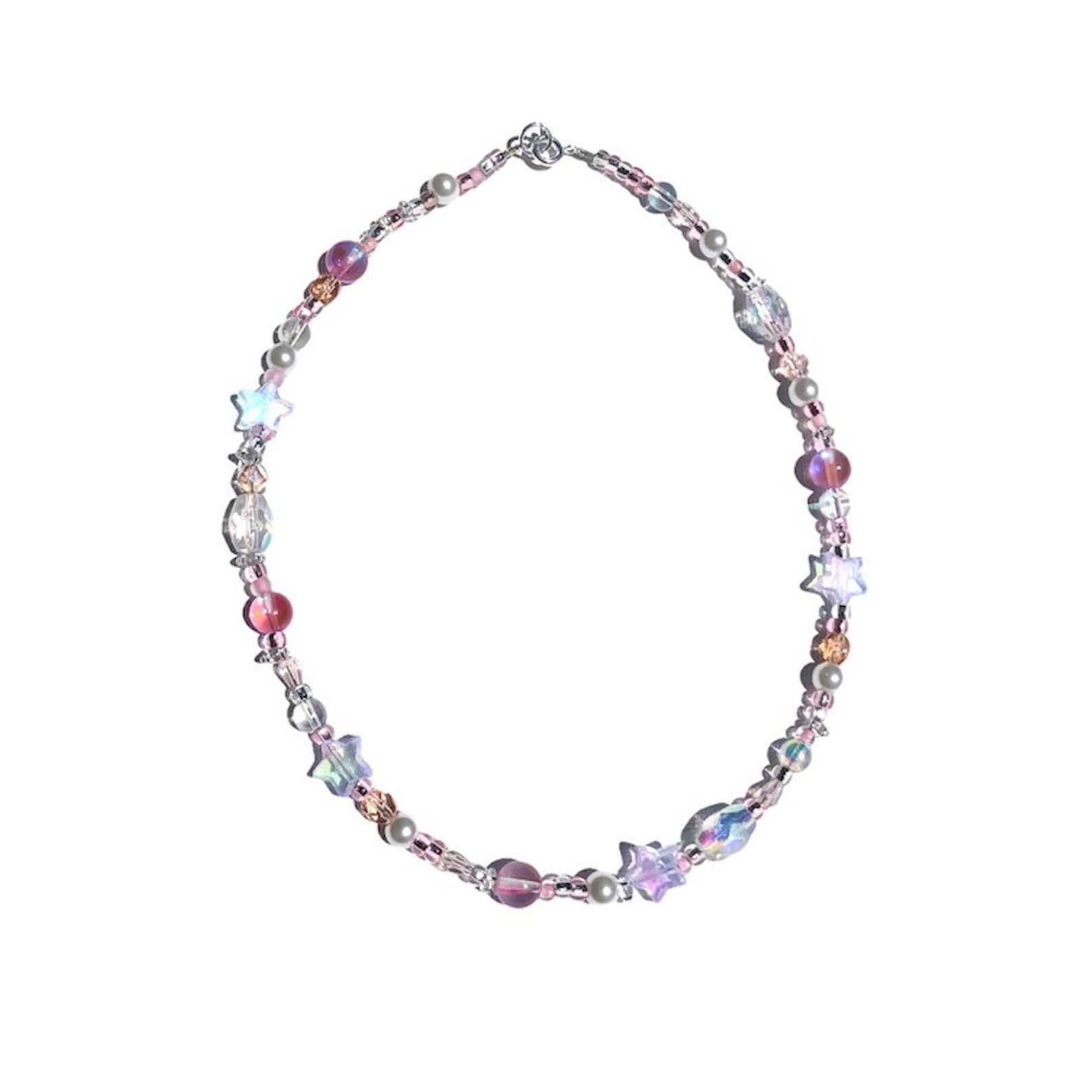 Stargirl Star/Pearl Beaded Necklace | Etsy