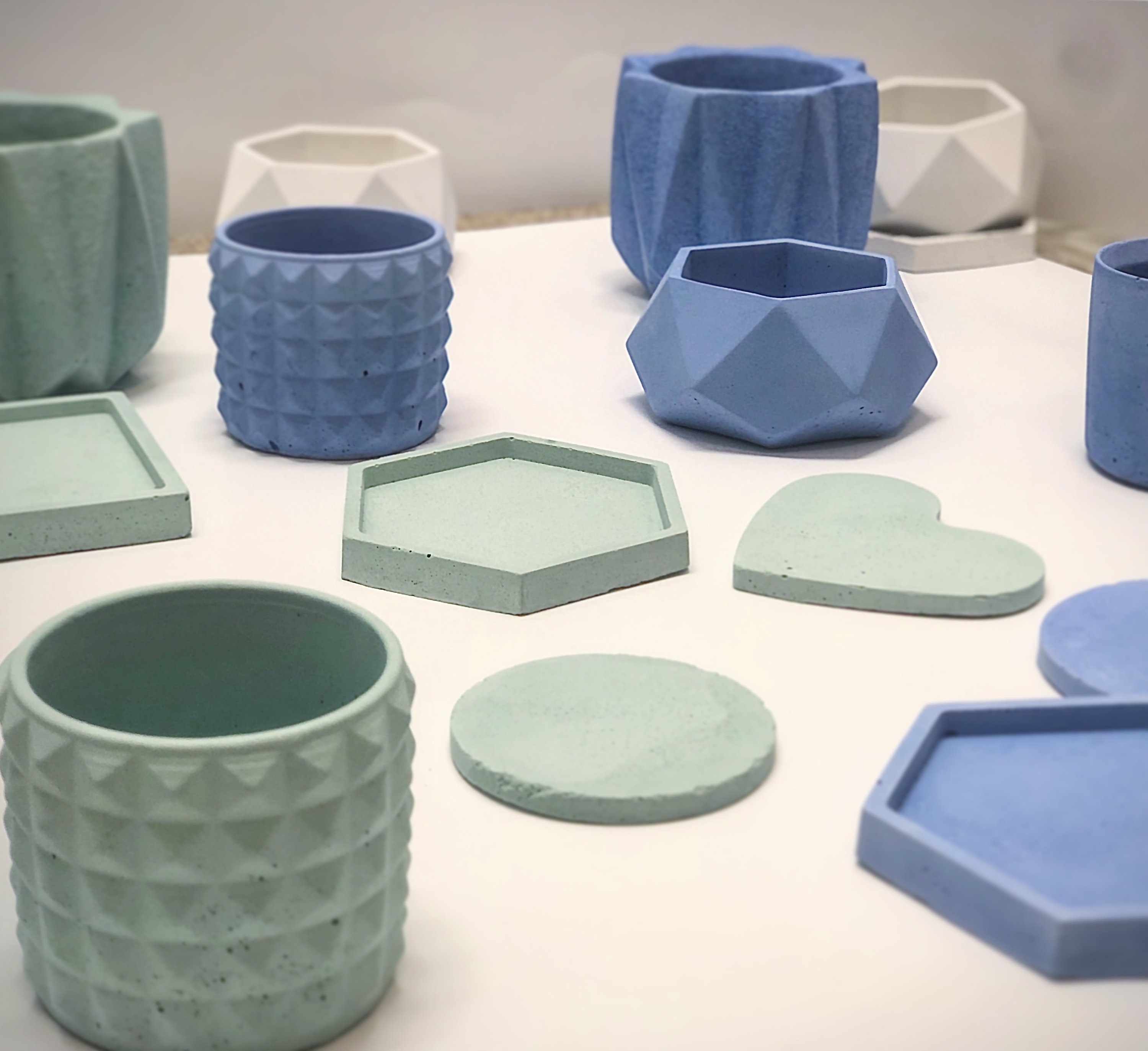 Concrete Candle Vessels Etsy