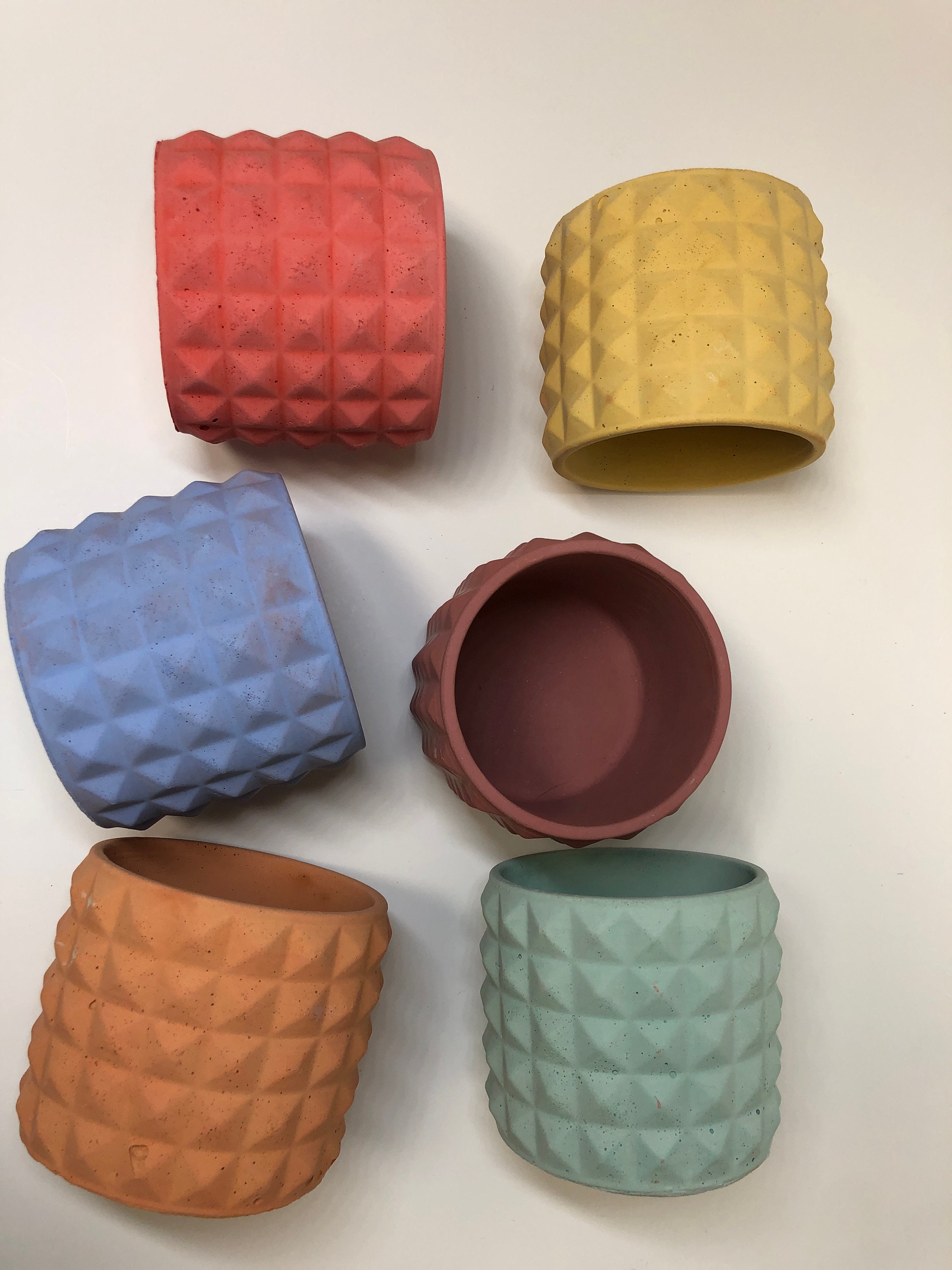 Concrete Candle Vessels Etsy