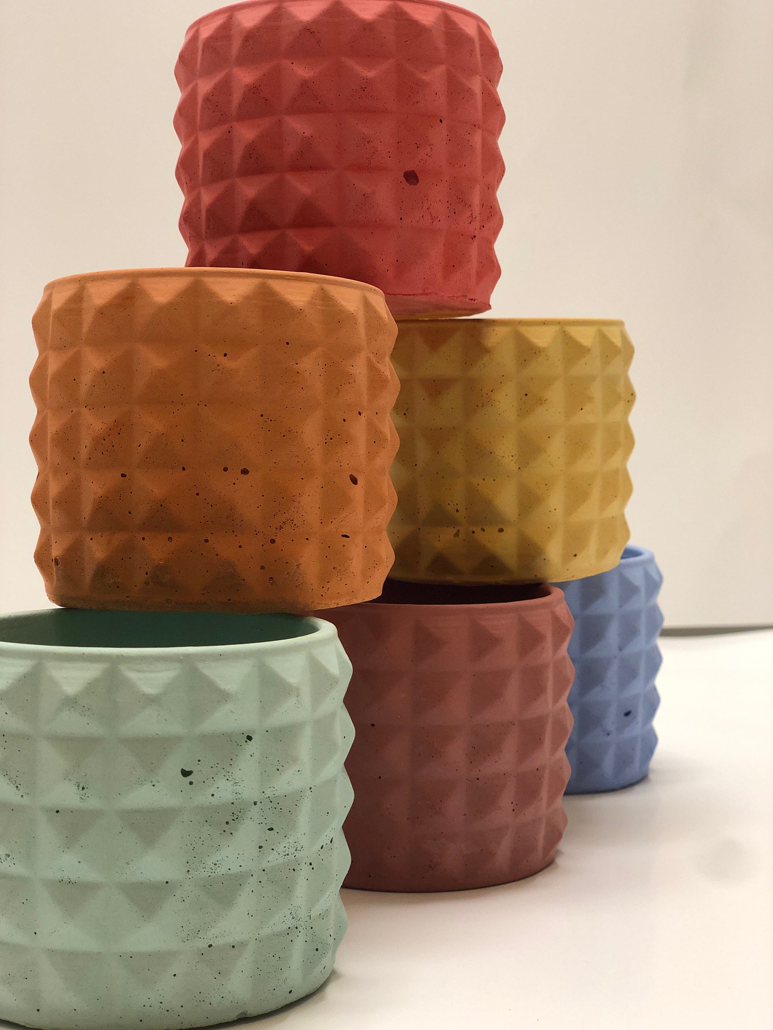 Concrete Candle Vessels Etsy