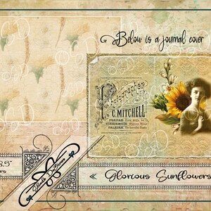 Glorious Sunflowers Digital Junk Journal Kit